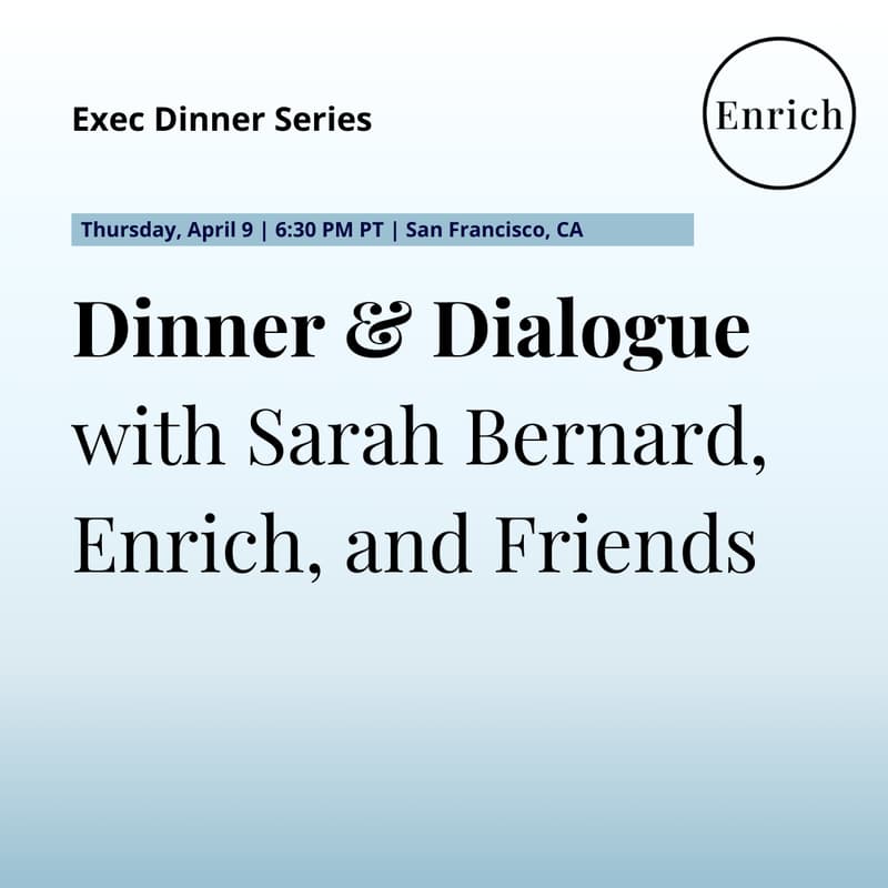 Cover Image for How product teams are applying Gen AI beyond chatbots | Dinner with Sarah Bernard, Enrich and friends