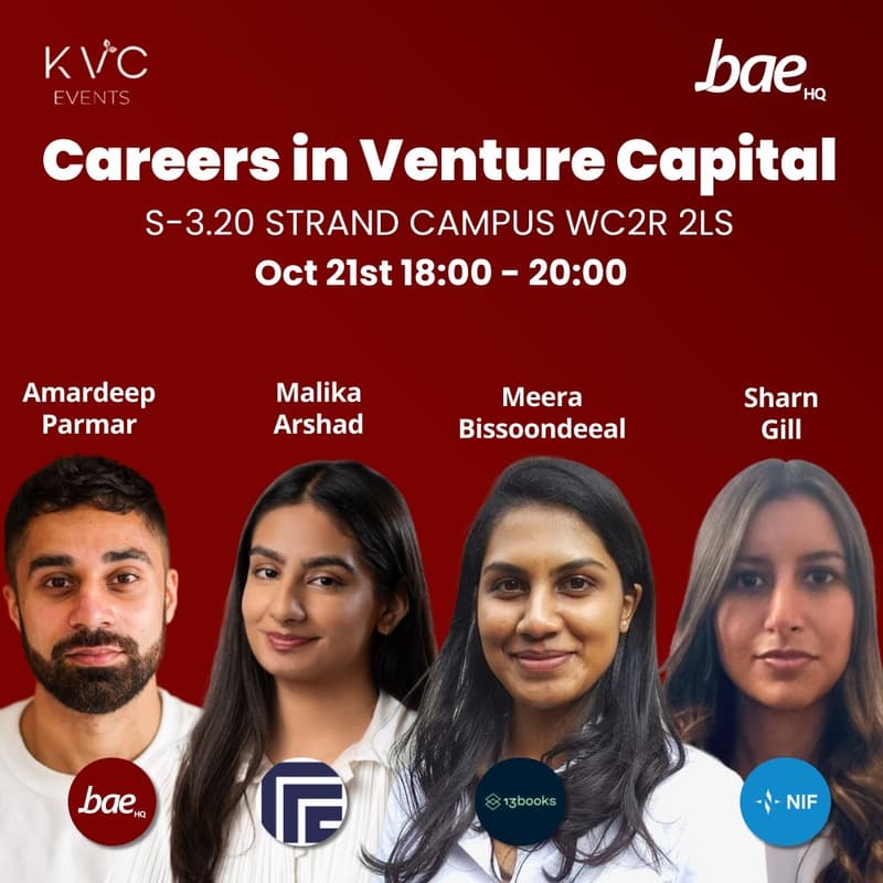 Cover Image for Careers in Venture Capital: Kings Venture Capital x Bae HQ