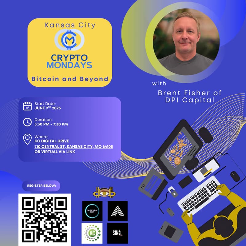 Cover Image for June CryptoMondays Kansas City: Bitcoin And Beyond