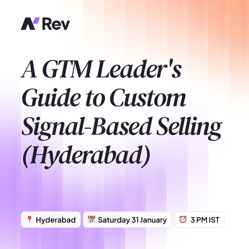 Cover Image for A GTM Leader's Guide to Custom Signal-Based Selling (Hyderabad)