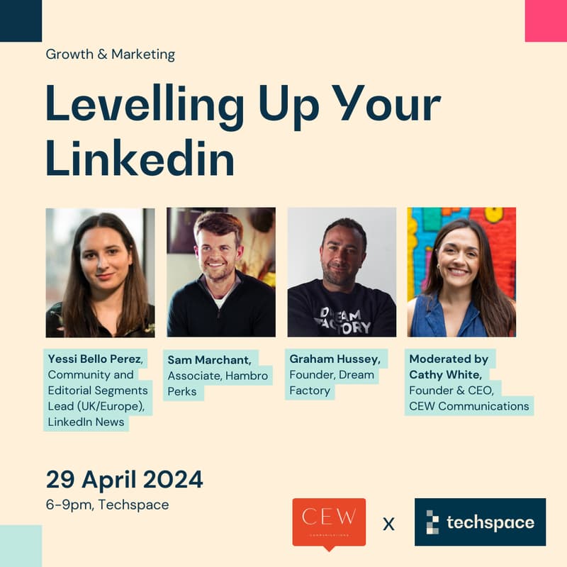 Cover Image for CEW x Techspace: Levelling Up Your Linkedin