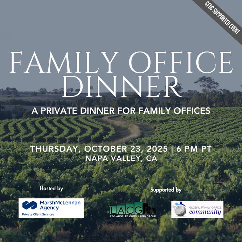 Cover Image for October 23: Private Family Office Dinner