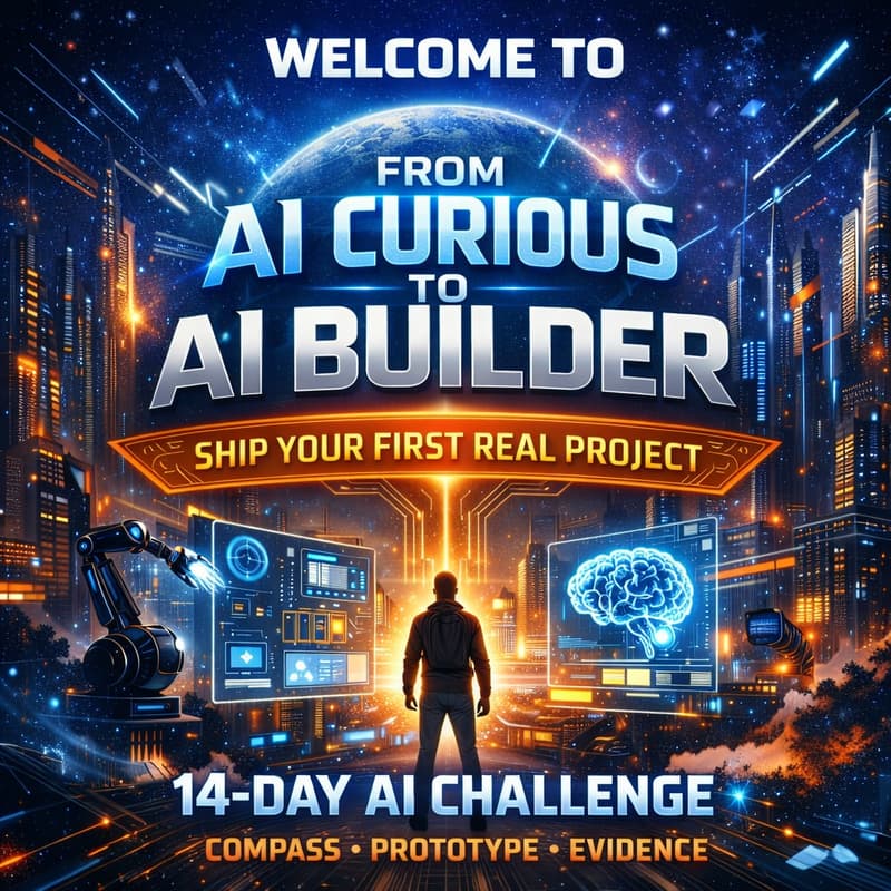Cover Image for From AI Curious to AI Builder: Ship Your First Real Project
