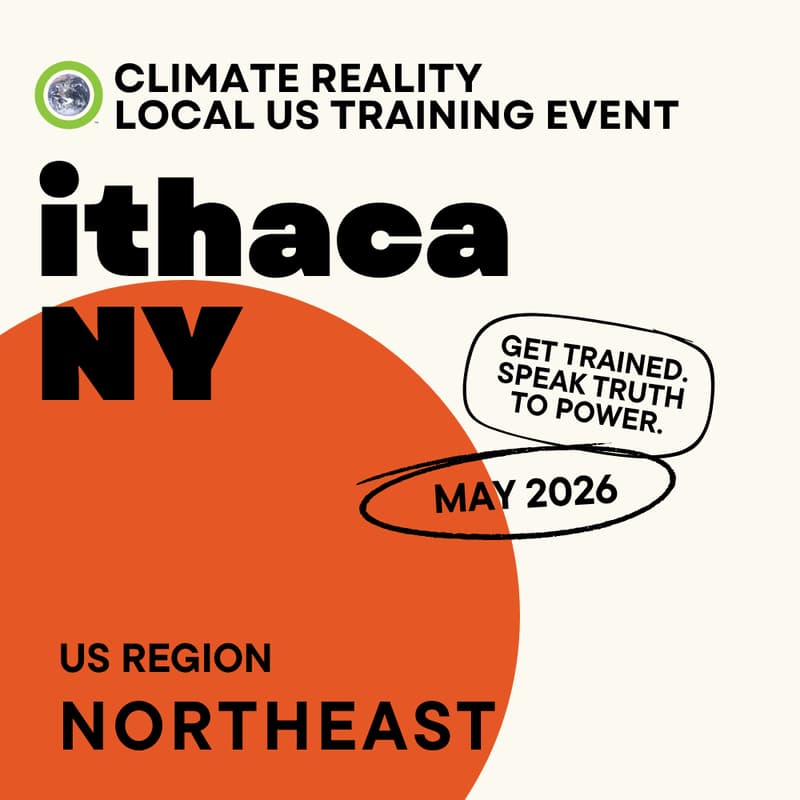 Cover Image for Ithaca, NY - Climate Reality Local Training Event