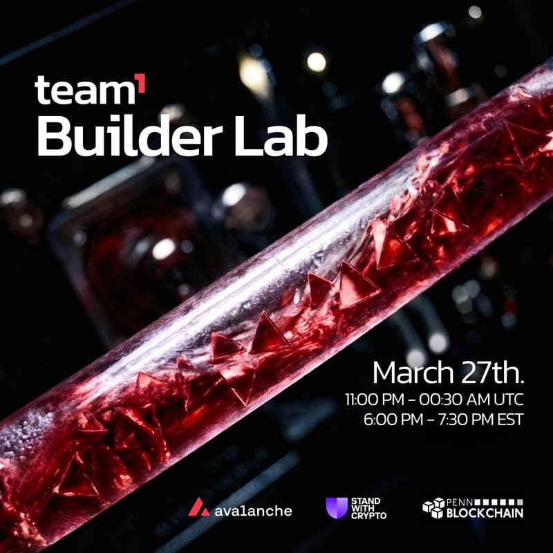Cover Image for Penn Blockchain x Avalanche Team1 x SWC Builder Night