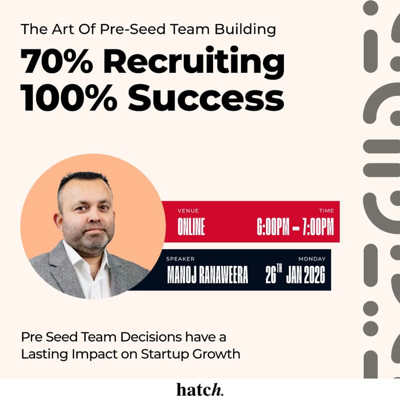 Cover Image for The Art of Pre-Seed Team Building: 70% Recruiting, 100% Success