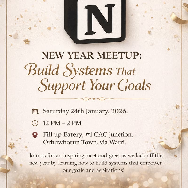 Cover Image for New Year Meetup: Build Systems That Support Your Goals