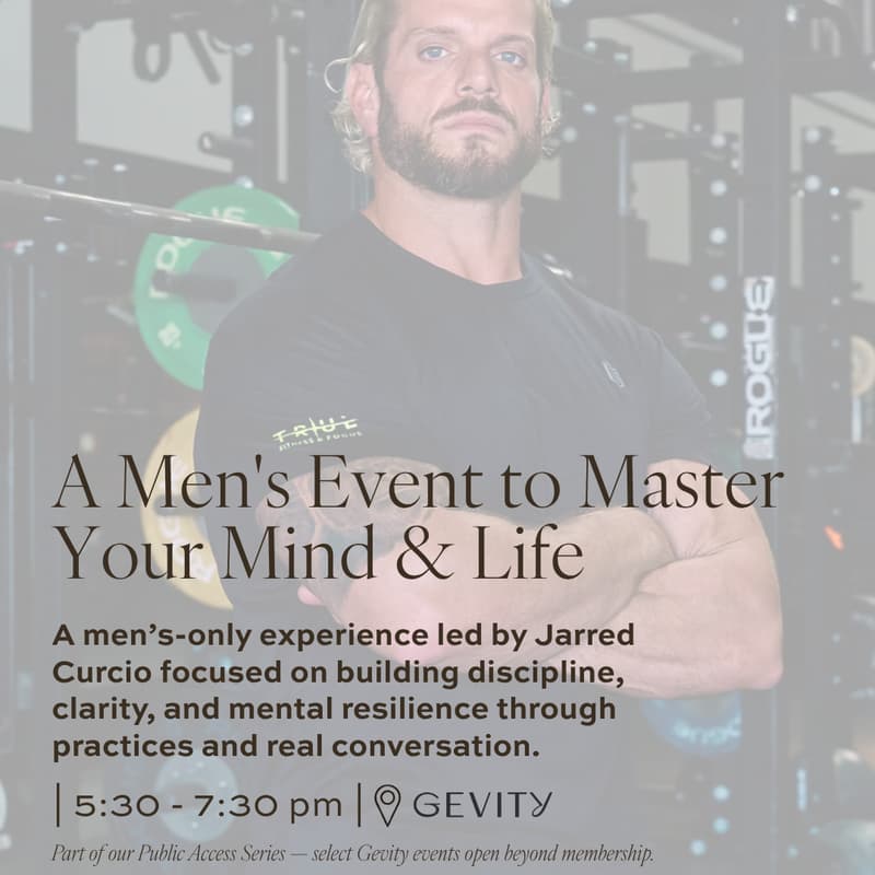 Cover Image for A Men's Event to Master Your Mind & Life with Jarred Curcio