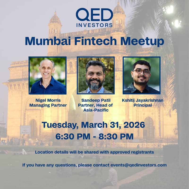 Cover Image for QED Investors Mumbai Fintech Meet-up