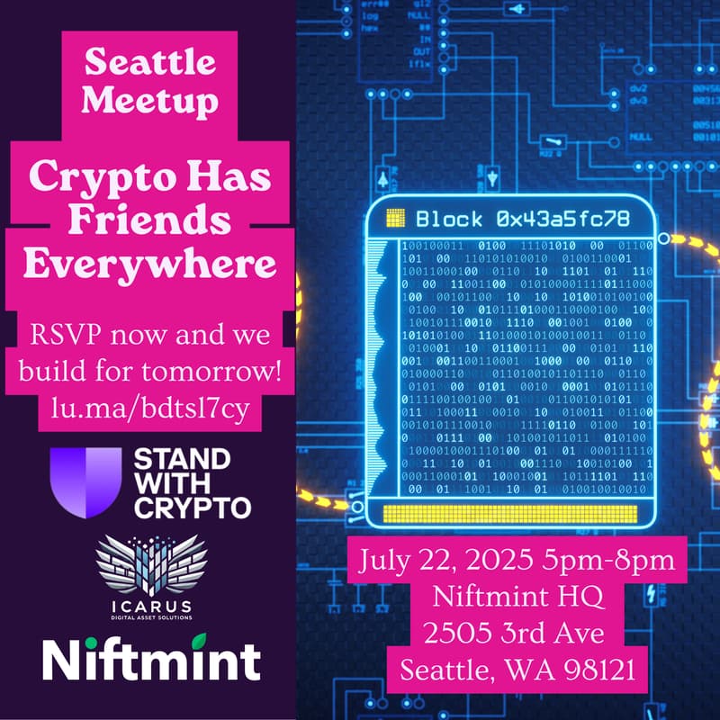 Cover Image for Seattle Meetup ~ Crypto has Friends Everywhere