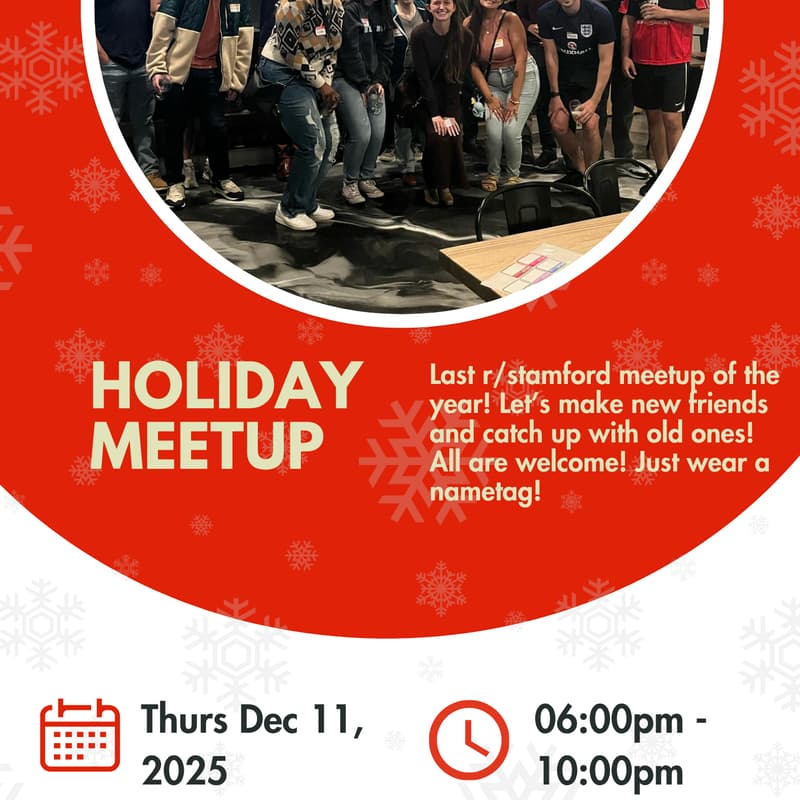Cover Image for r/Stamford IRL meetup - Holiday edition 🎁