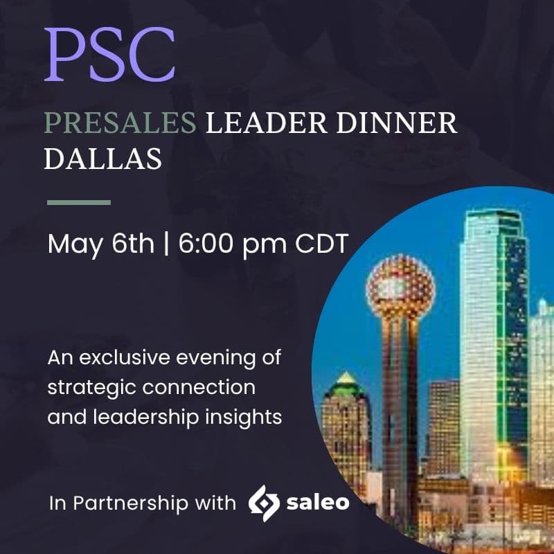 Cover Image for Presales Leader Dinner: Technical Win Engineering