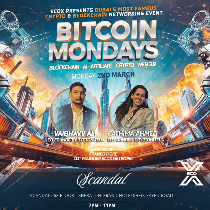Cover Image for BitCoin Mondays - AI, Web 3, Blockchain and Tech Business Network Event