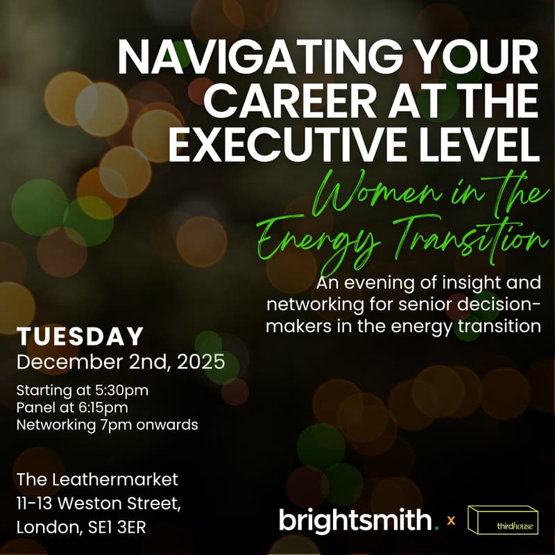 Cover Image for Navigating Your Career at the Executive Level - Panel & Networking Event for Women across the Energy Transition