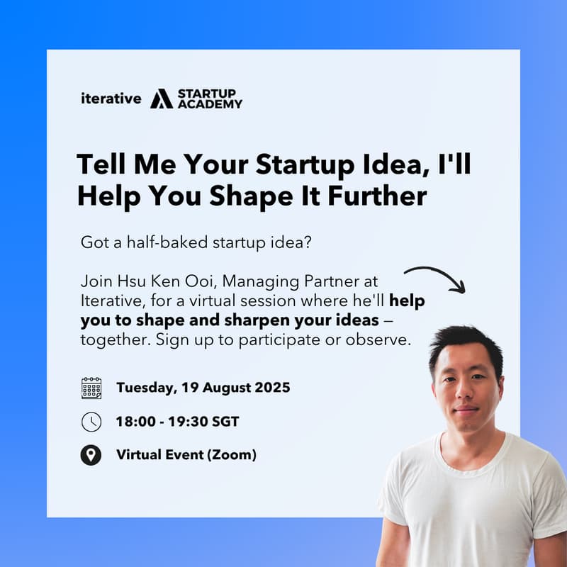 Cover Image for Tell Me Your Startup Idea, I'll Help You Shape It Further