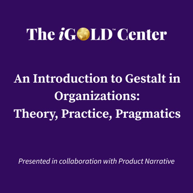Cover Image for Introduction to Gestalt in Organizations