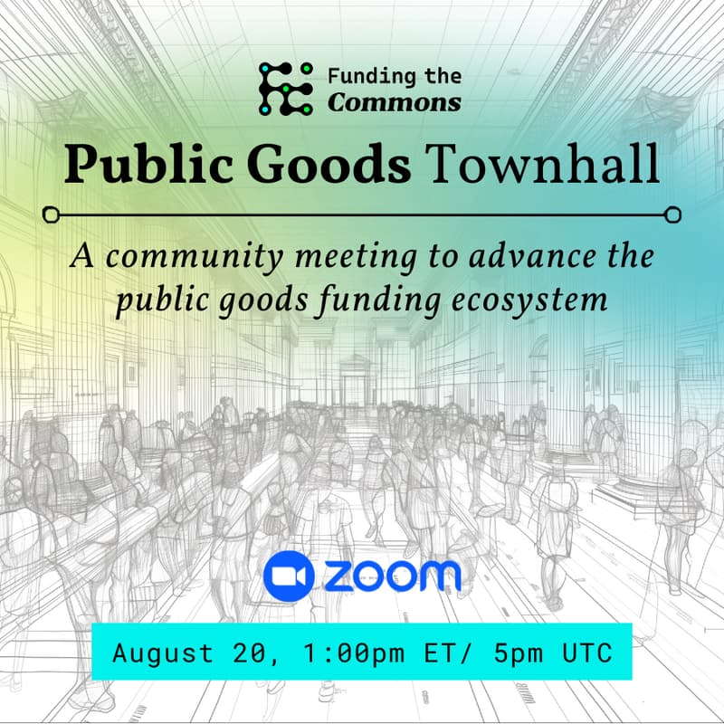 Cover Image for Public Goods Town Hall #3 💛
