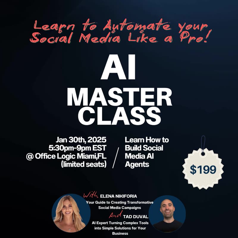 Cover Image for Automate your Social Media Marketing with A.I. MASTERCLASS