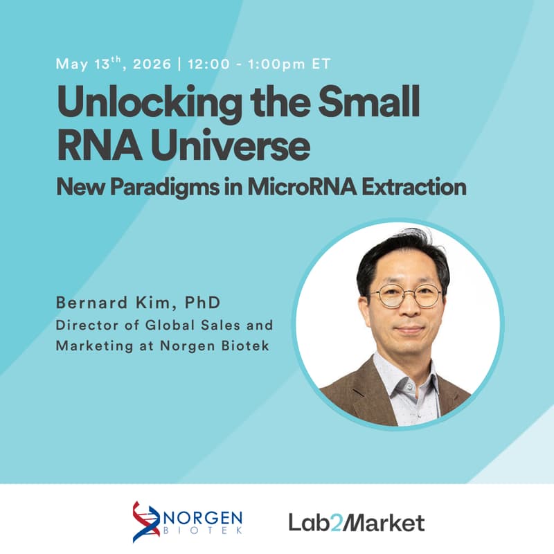 Cover Image for Unlocking the Small RNA Universe: New Paradigms in MicroRNA Extraction with Norgen Biotek