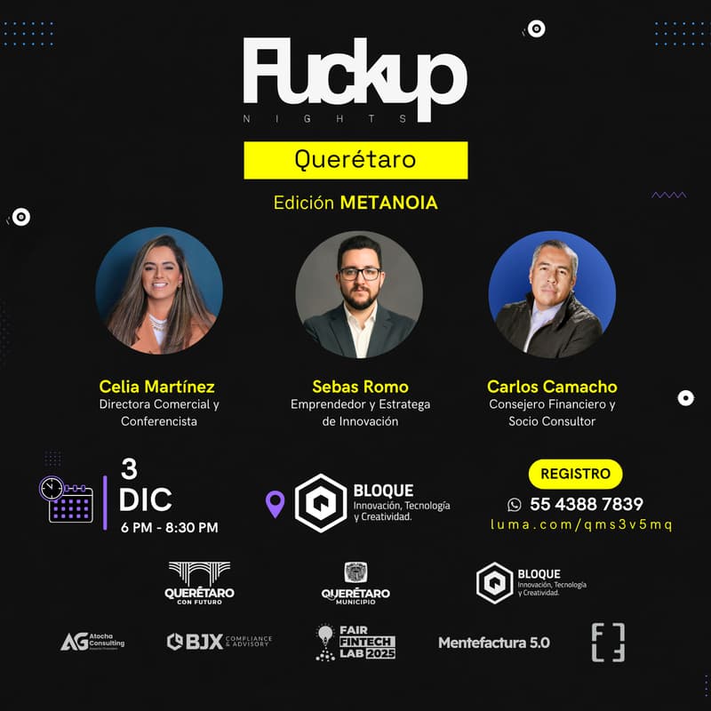 Cover Image for Fuckup Nights Querétaro: Edición METANOIA