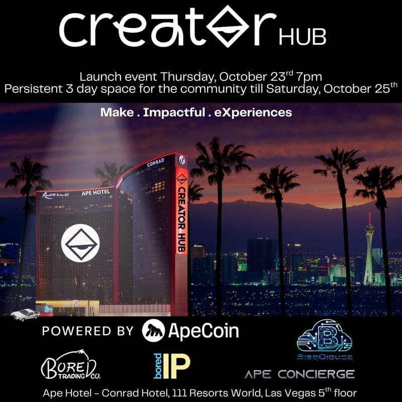 Cover Image for Creator HUB Launch Powered by ApeCoin