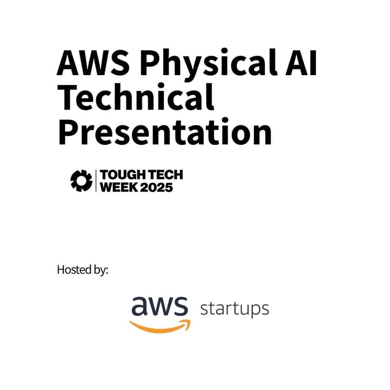 Cover Image for AWS Physical AI Technical Presentation