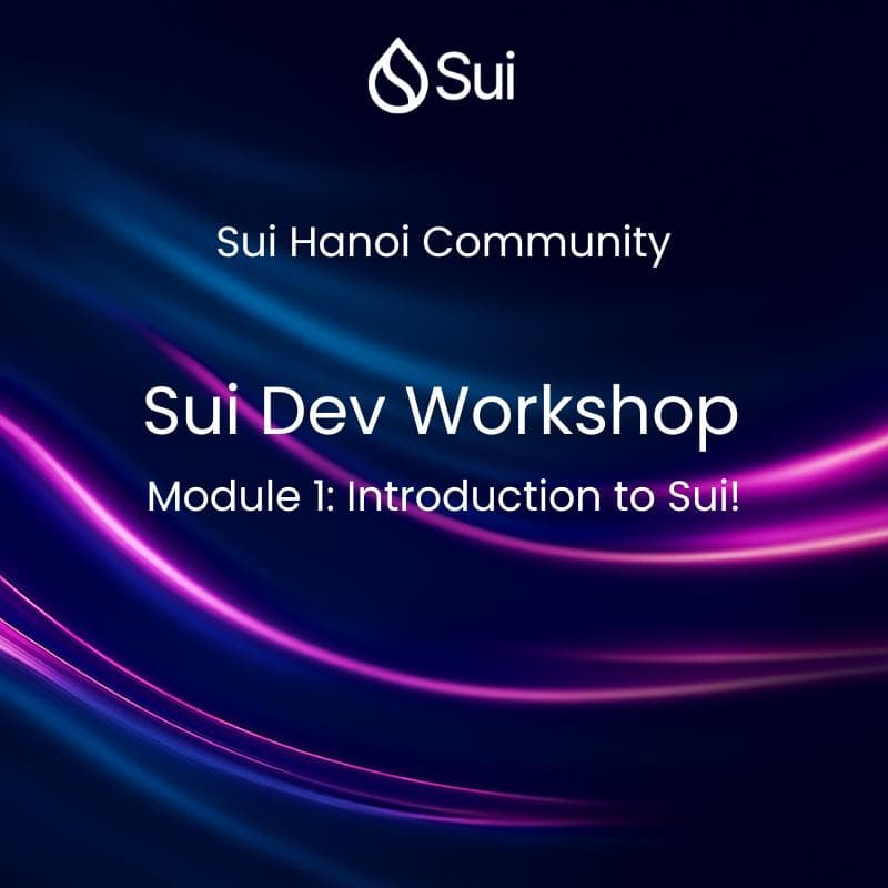 Cover Image for Sui Dev Workshop – Module 1: Introduction to Sui!