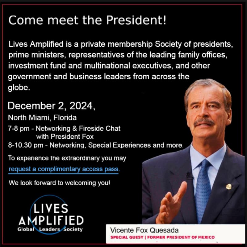 Cover Image for Come Meet The President And Network With Global Dignitaries, Investors, Corporate Executives & Others