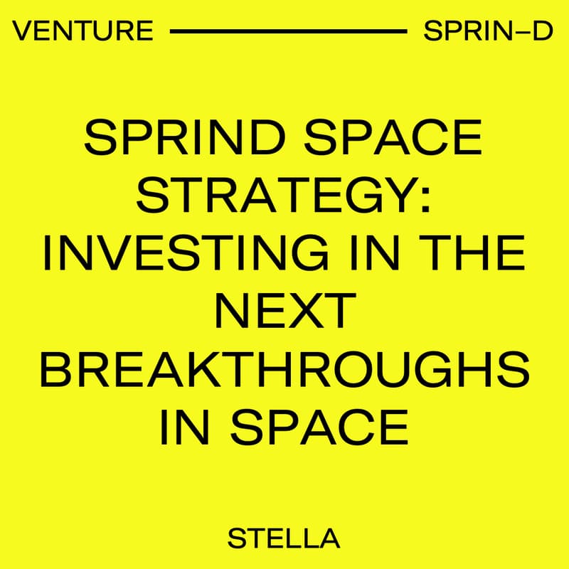 Cover Image for SPRIND Space Strategy: Investing in the Next Breakthroughs in Space