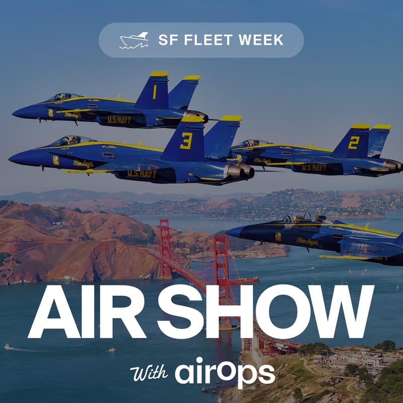 Cover Image for SF Fleet Week Air Show with AirOps on the Water