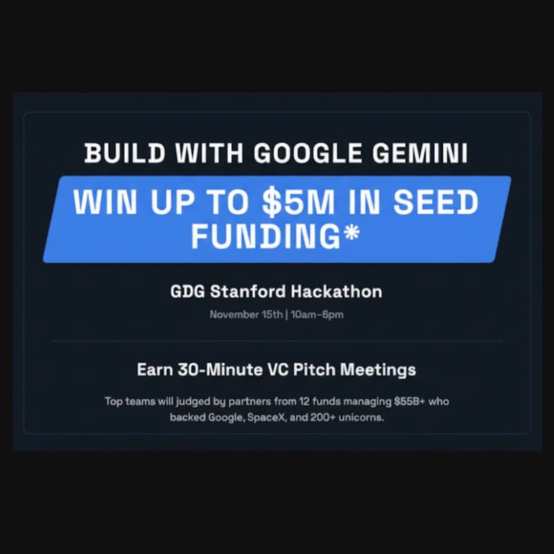 Cover Image for GDG Stanford Hackathon: Build with Google Gemini