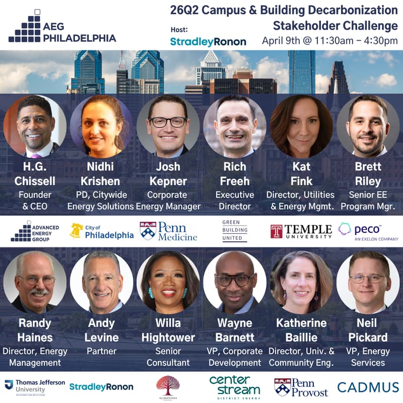 Cover Image for AEG Philadelphia 26Q2 Campus & Building Decarbonization Stakeholder Challenge