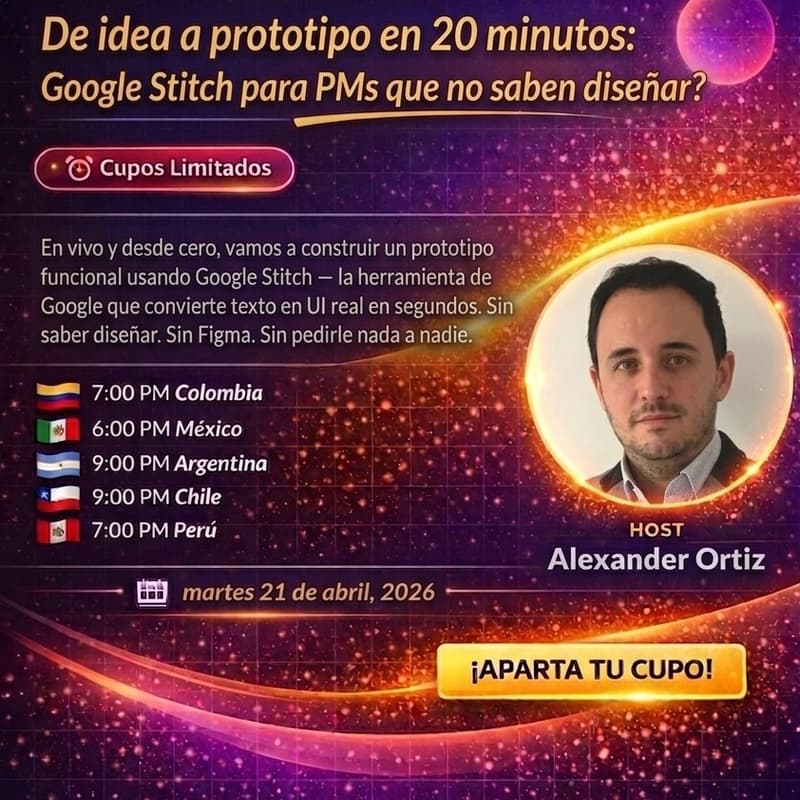 Cover Image for Modo Beta: De la idea a prototipo en 20 min (Google Stich)