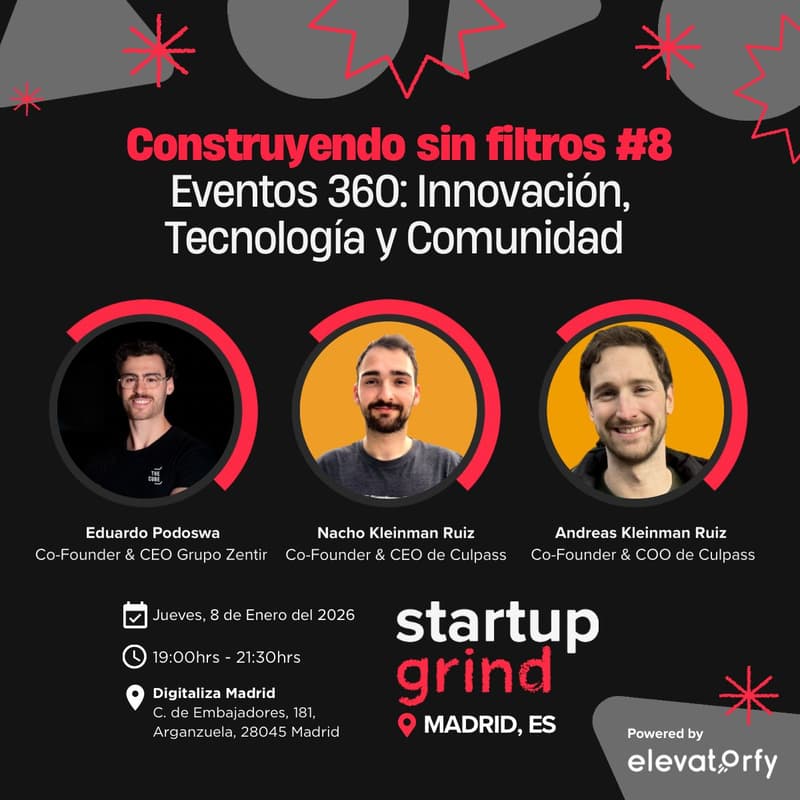 Cover Image for Construyendo sin Filtros #8 - Eventos 360: Innovación, Tecnología y Comunidad