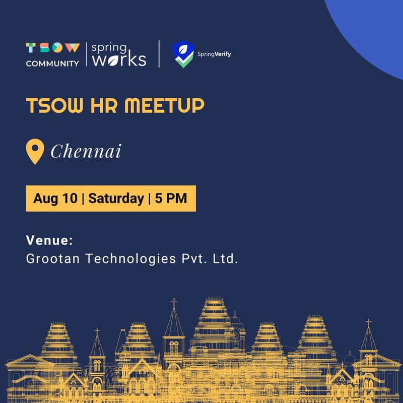 Cover Image for TSOW x SpringVerify HR Meetup in Chennai
