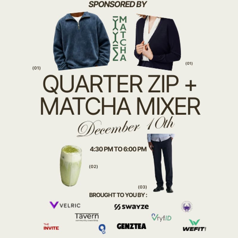 Cover Image for Intergenerational Quarter Zip + Matcha Mixer