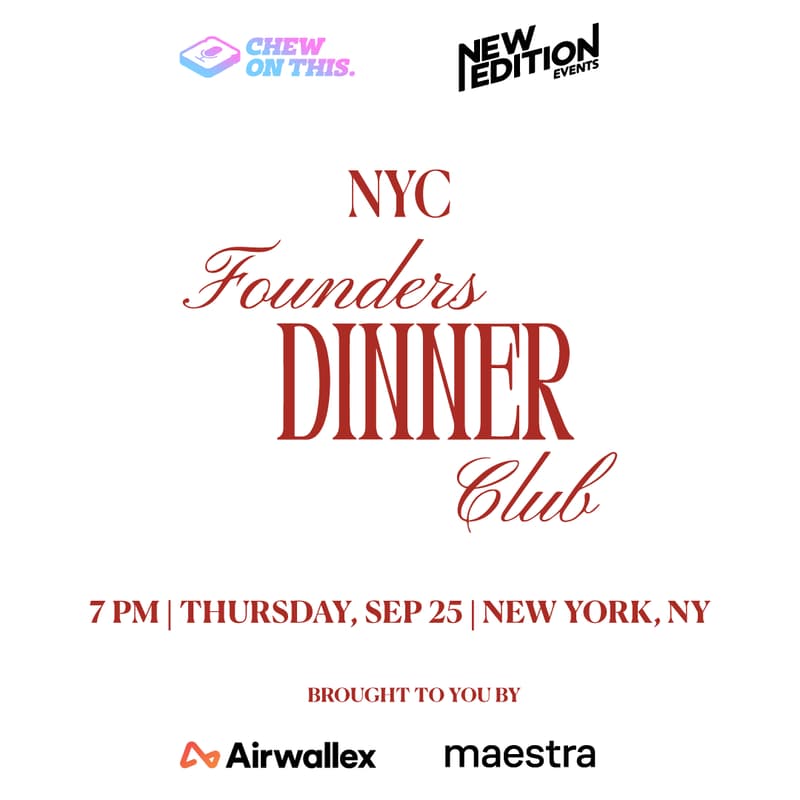 Cover Image for NYC Founder's Dinner Club
