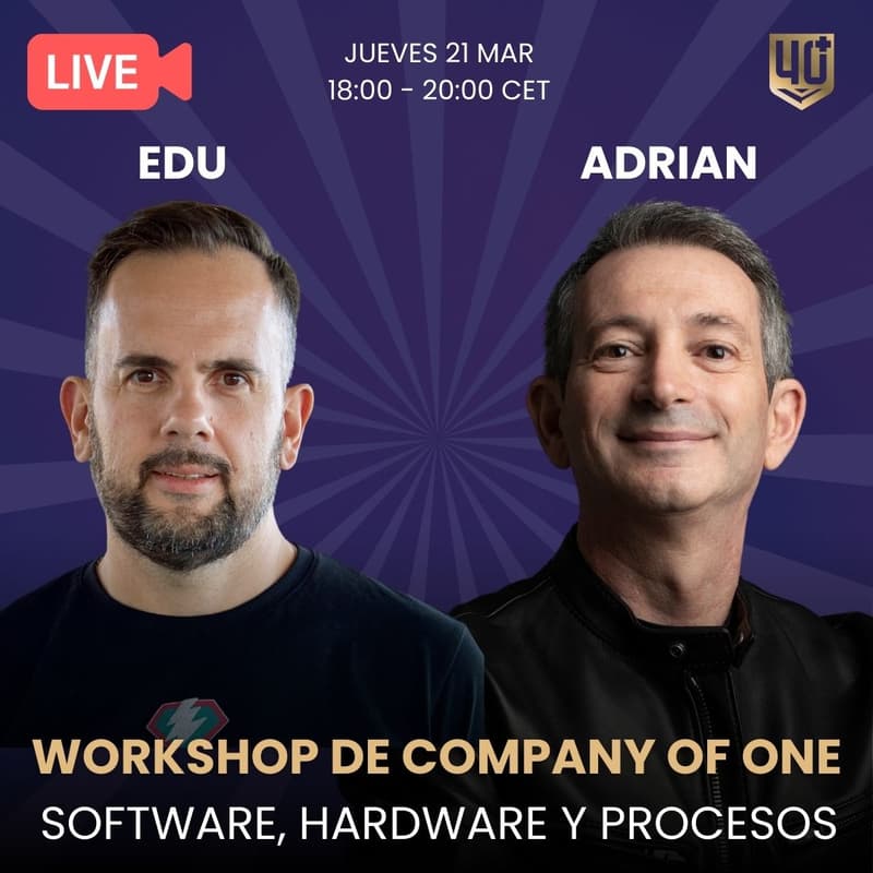 Cover Image for  Workshop de Company of One: Software, Hardware y Procesos - 2da parte