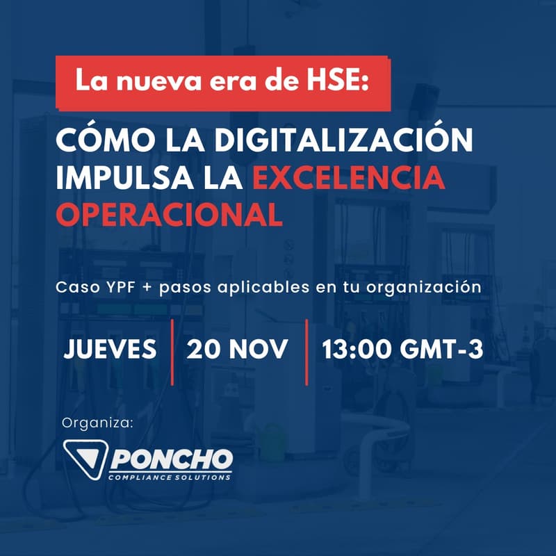 Cover Image for [Webinar] La nueva era de HSE: Cómo la digitalización impulsa la Excelencia Operacional