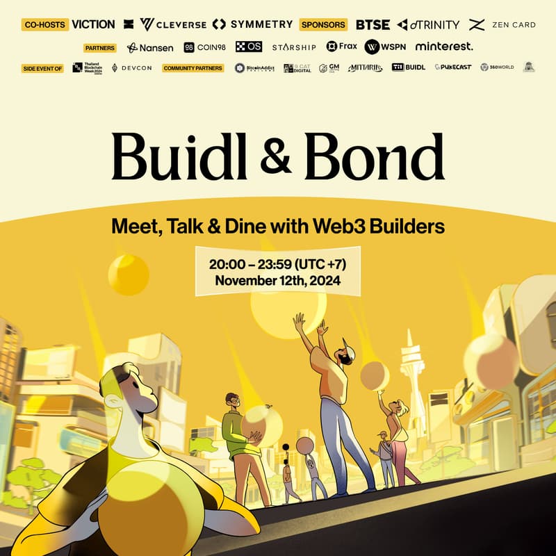 Cover Image for BUIDL & BOND - Hosted by Viction (Ninety Eight), Cleverse & Symmetry