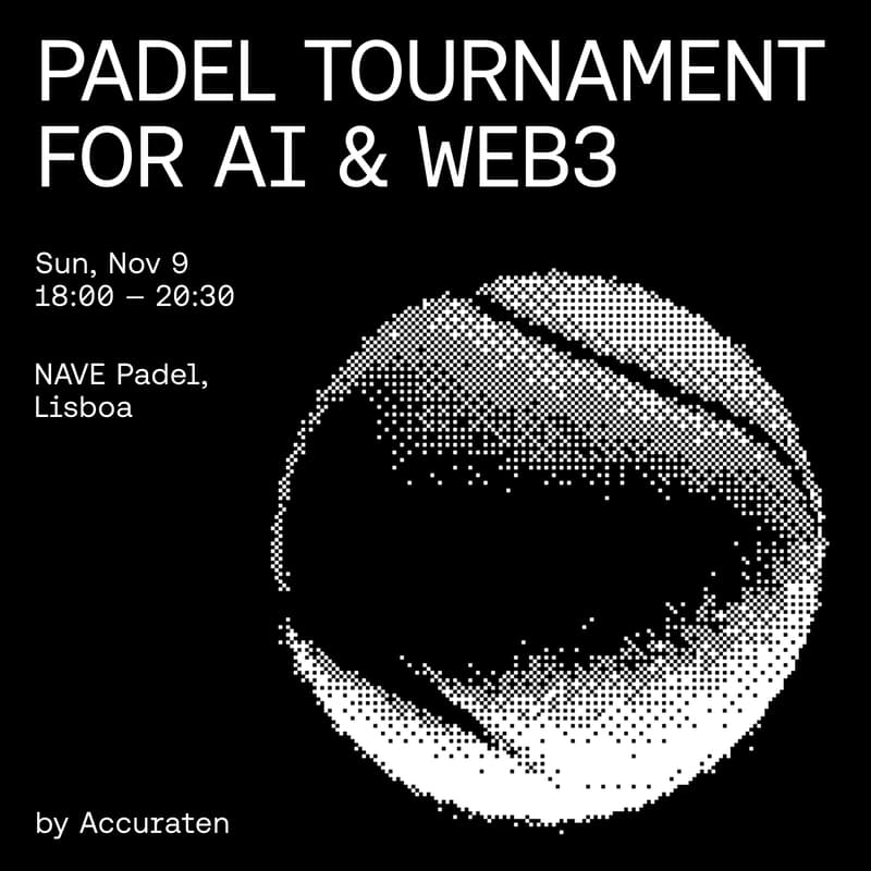 Cover Image for Padel Tournament for AI and Web3 by Accuraten