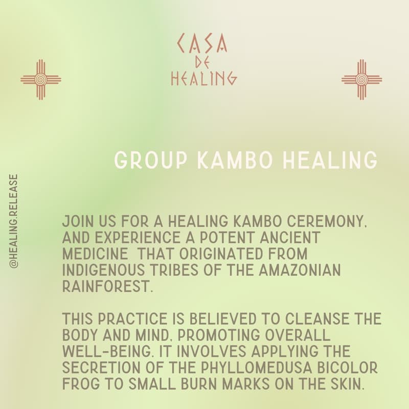 Cover Image for Group Kambo Healing