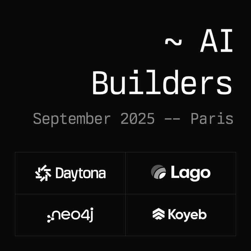 Cover Image for Daytona , Neo4j & Lago AI Builders - Paris, September '25