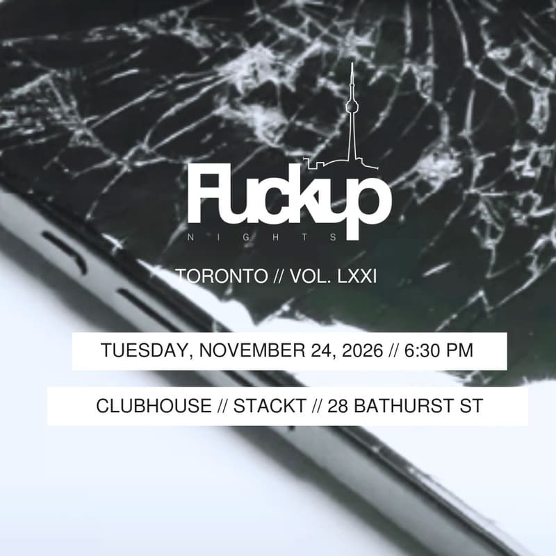 Cover Image for Fuckup Nights Toronto: November 24
