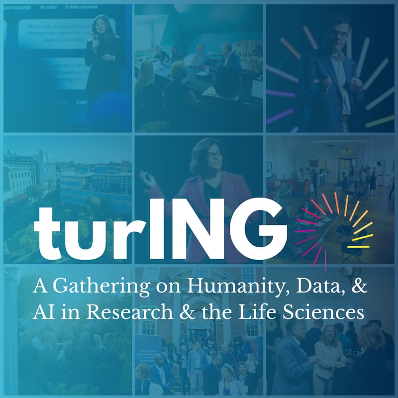 Cover Image for turING: A Gathering on Humanity, Data, and AI in Research & the Life Sciences (April 29-30)