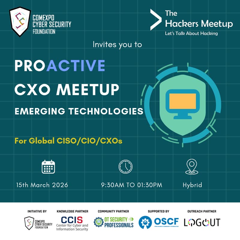 Cover Image for ProActive CxOs | The Hackers Meetup Vadodara - 15 March 2026