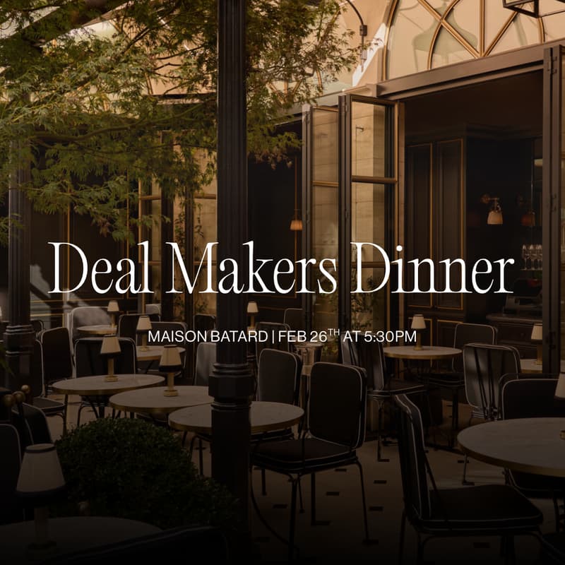 Cover Image for The Deal Makers Dinner by SIR. Ventures
