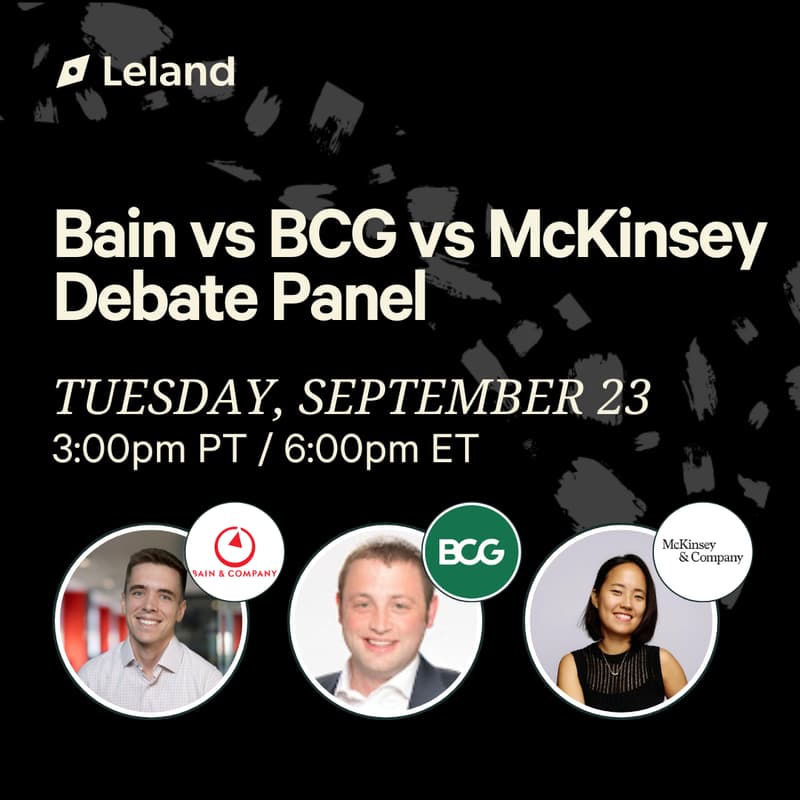 Cover Image for Bain vs BCG vs McKinsey Debate Panel