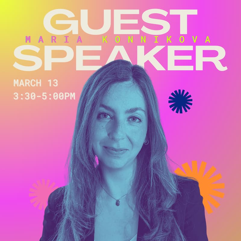 Cover Image for Maria Konnikova X Harvard Poker Club