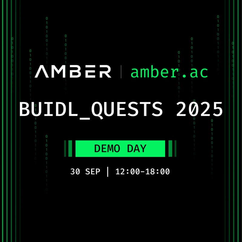 Cover Image for AgentFi Demo Day | BUIDL_QUESTS 2025 | Amber Group x amber.ac